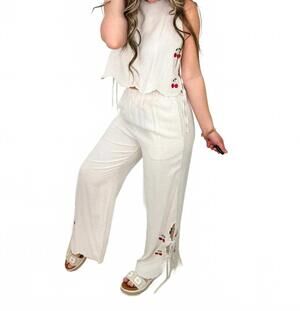 NEW ALLIE ROSE sweetness incoming high-rise pants in oat